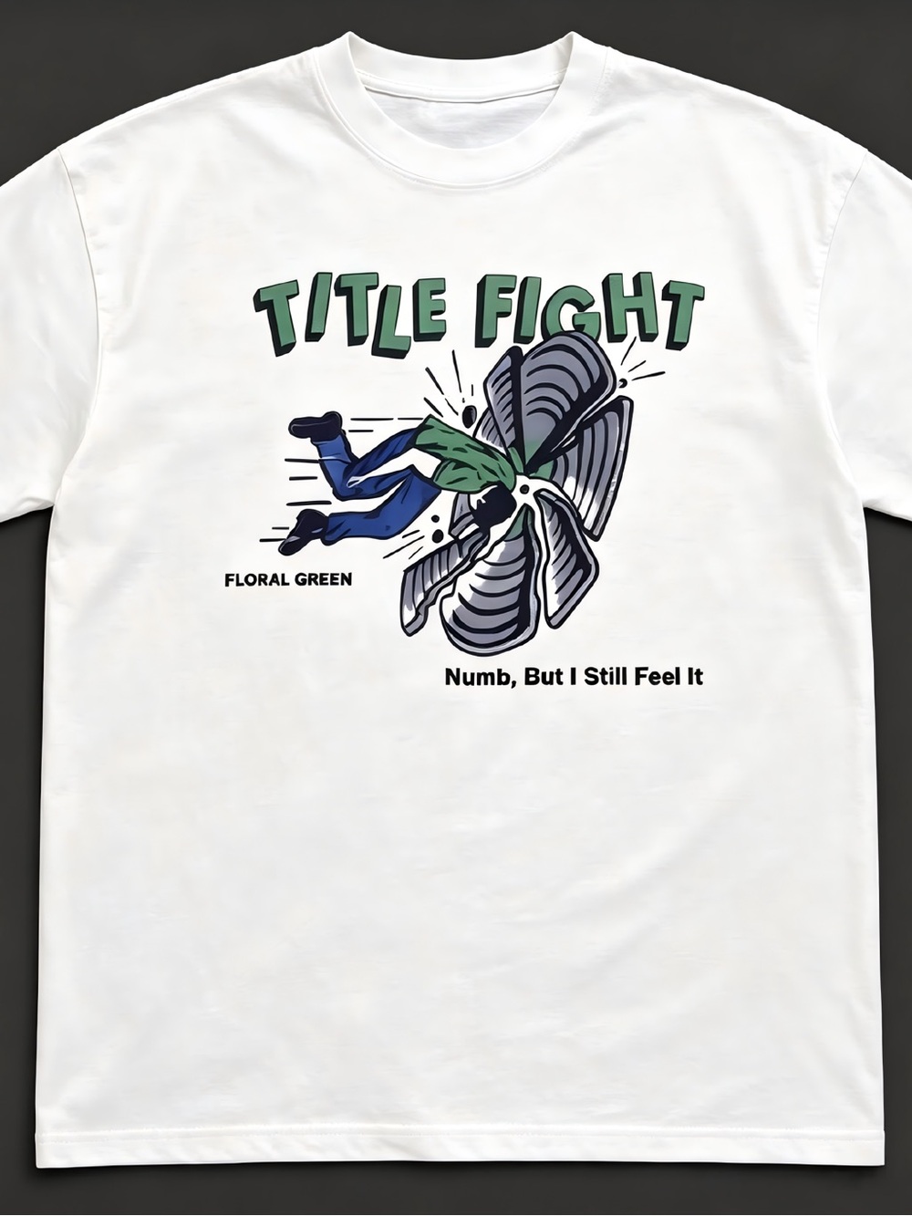 Retro Title Fight Numb But I Still Feel It Graphic Womens Mens T-shirt Unisex